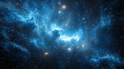 Obraz premium Starry Night Sky With Nebula.