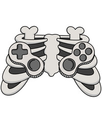 Halloween Game controller Skeleton PNG