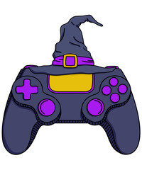 Halloween Game controller Witch PNG