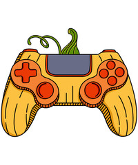 Thanksgiving Game controller Pumpkin PNG