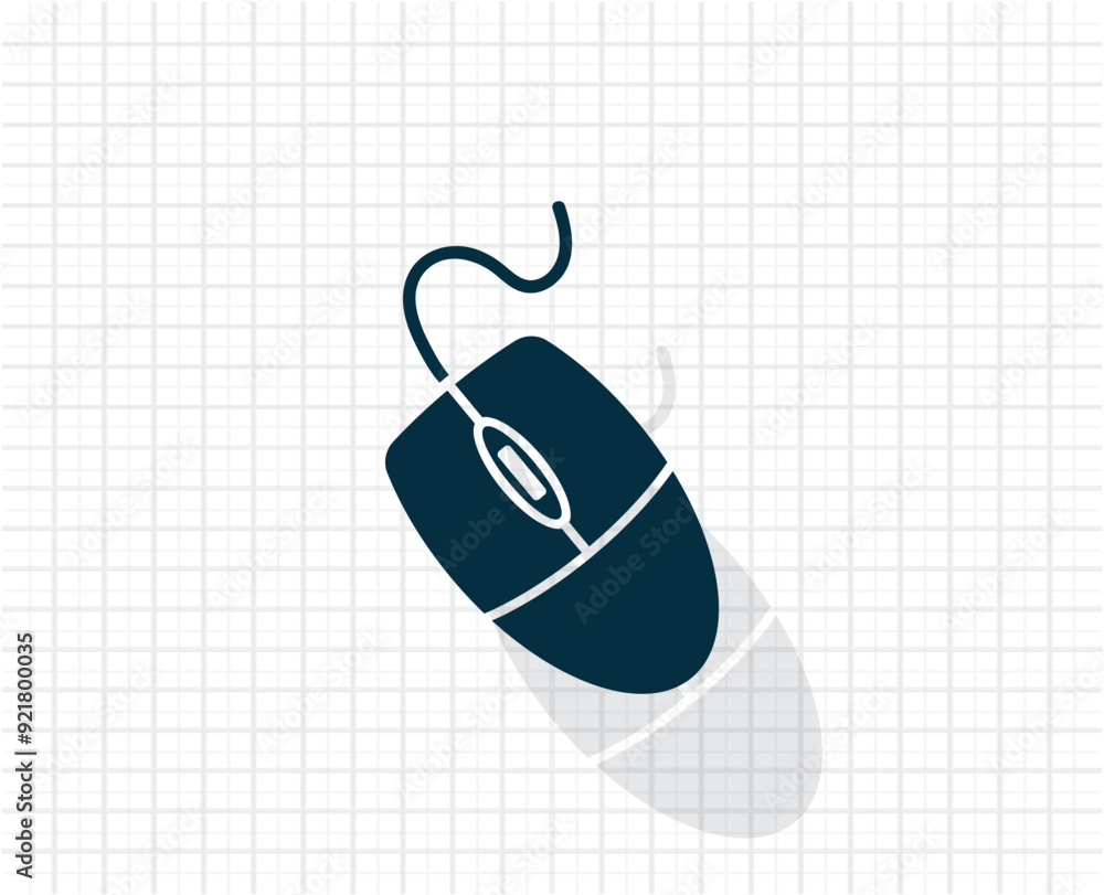 Poster vector dark color icon with shadow on light checkered background