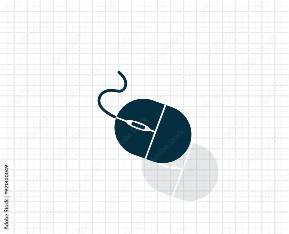 Poster vector dark color icon with shadow on light checkered background