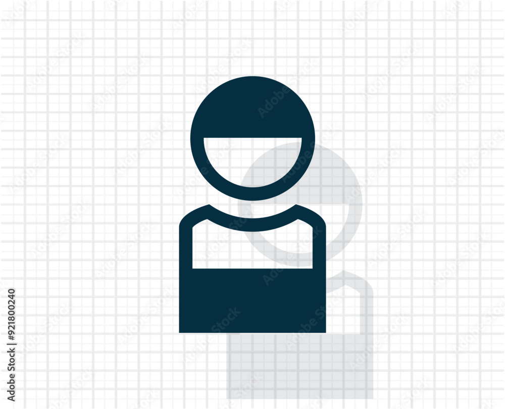 Poster vector dark color icon with shadow on light checkered background