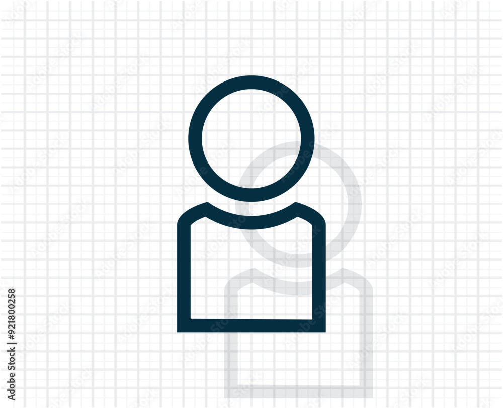 Poster vector dark color icon with shadow on light checkered background