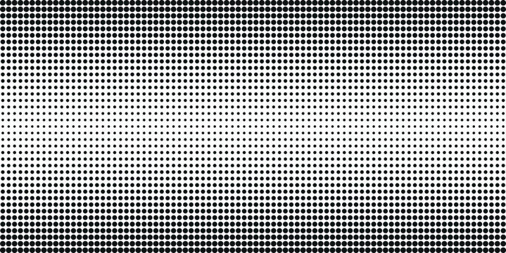 Abstract geometric technology halftone background. Black dotted halftone pattern.