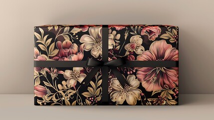 Beautiful gift boxes on abstract solid background 