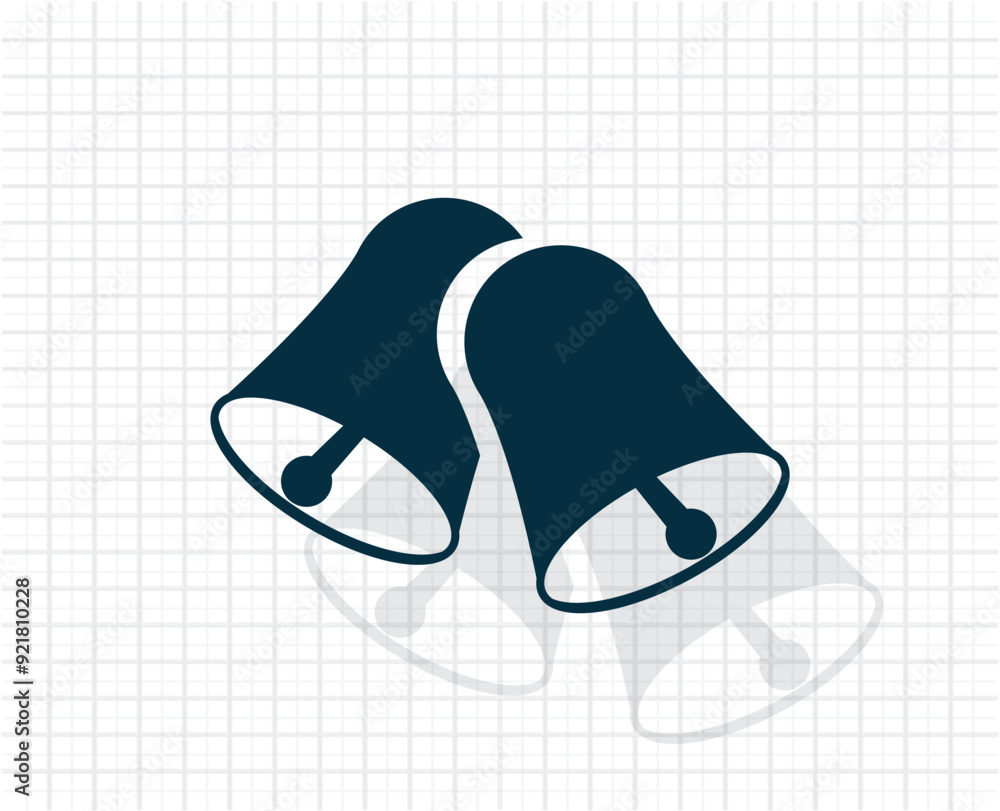 Poster vector dark color icon with shadow on light checkered background
