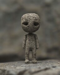 Naklejka premium A small character leaves a lasting impression, its diminutive form highlighting its immense influence and importance in the story.