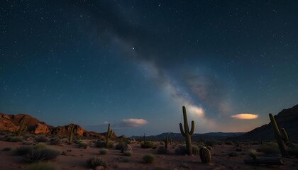 sunset in the desert
