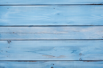 Processed collage of light blue wooden background texture. Background for banner, backdrop
