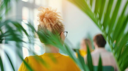A team of diverse professionals in a modern office, discussing data analytics strategies and supply chain innovations.