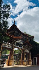 Ancient chinese memorial gateway