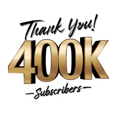 Golden Celebration: 400K Subscribers Banner	