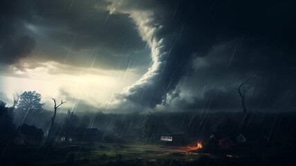 Highly destructive tornado