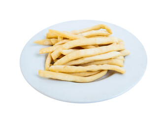 french fries isolated on white background
