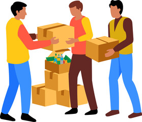 Refugee Aid Illustration