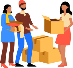 Refugee Aid Illustration