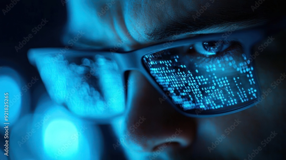 Poster cybersecurity expert securing encrypted communications, encryption, preventive actions