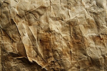 Hemp Paper Background. Aged and Weathered Brown Abstract Texture