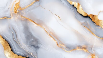 Fototapeta premium Elegant marble with gold accents