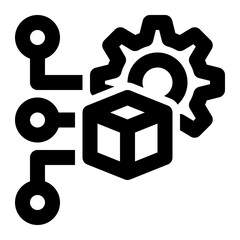 application setting, system setting, program setting, product management, product development, application development outline icon