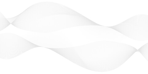 Abstract curved gray lines on white, black and white line curve technology abstract technology innovation concept vector background