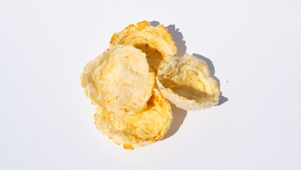 Emping Cracker Displayed on a Clean White Background