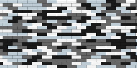 Vector abstract background with geometric shapes.  Subway tile seamless pattern. 