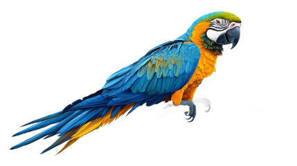 Vibrant Blue and Yellow Macaw