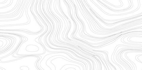 Abstract Topographic Contour Line Pattern, Line Art Black Background Design