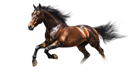 Obraz premium Powerful Running Horse with a