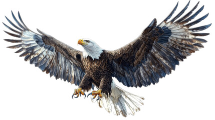 Obraz premium Bald Eagle in Flight with