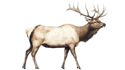 Fototapeta premium Majestic Elk with Large