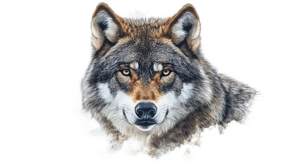 Obraz premium Close-up portrait of a wolf
