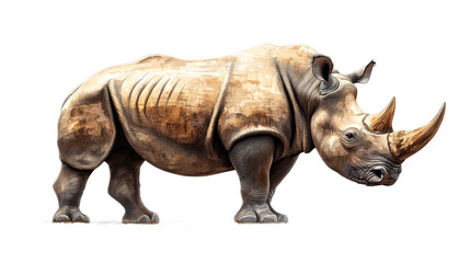 Obraz premium Powerful White Rhinoceros