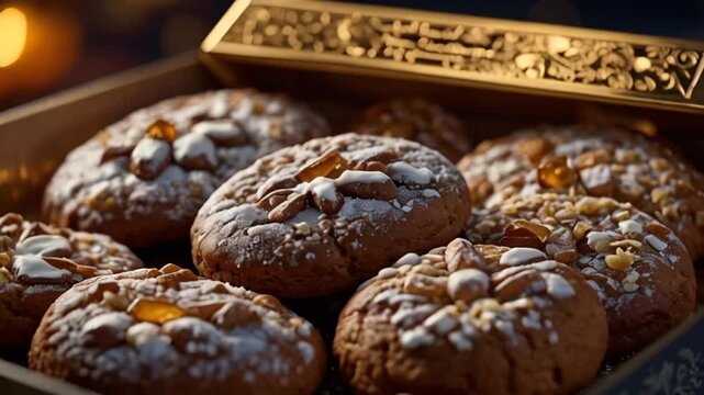 Delicious Nurnberger Lebkuchen, Traditional German Food