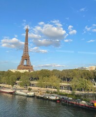 Fototapeta premium View of the Eiffel Tower from the Metro 