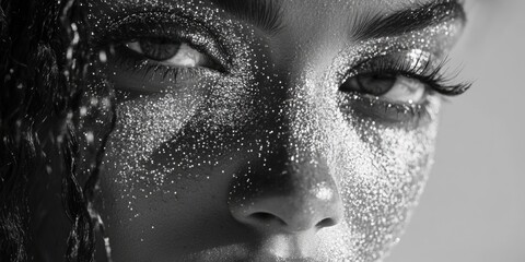 Woman's face close-up