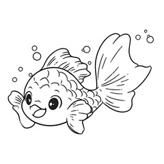 A swimming fish