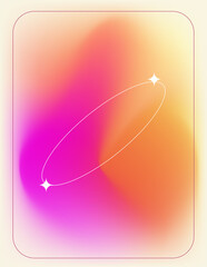 Pink, orange and yellow gradient mesh background