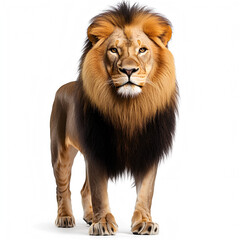 lion isolated on white background