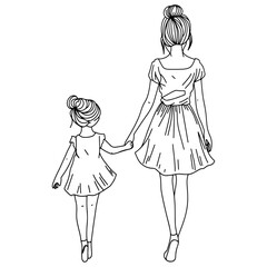 a mother holding her child, minimalistic design capturing tender moments of motherhood