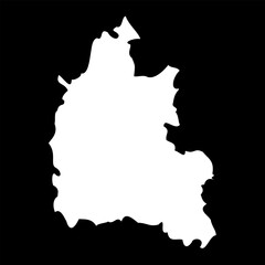 Oxfordshire map, ceremonial county of England. Vector illustration.