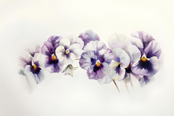 Obraz premium 美しいパンジーの花