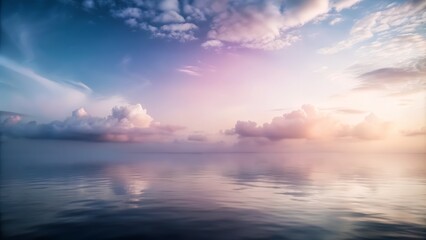 Obraz premium Gradient Background with Soft Tones and Blurred Natural Landscape