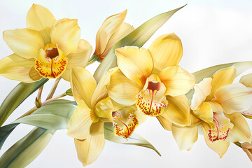 Fototapeta premium 美しいシンビジュームの花