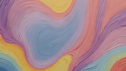 Colorful Abstract Swirls - A vibrant, fluid masterpiece showcasing swirling pastel colors in soft...