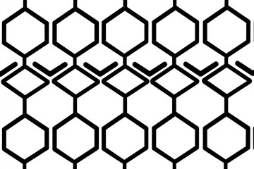 Obraz premium Abstract Geometric Pattern of Hexagons and Diamonds