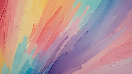 Pastel Waves of Color - A vibrant abstract artwork showcasing flowing pastel colors, blending...