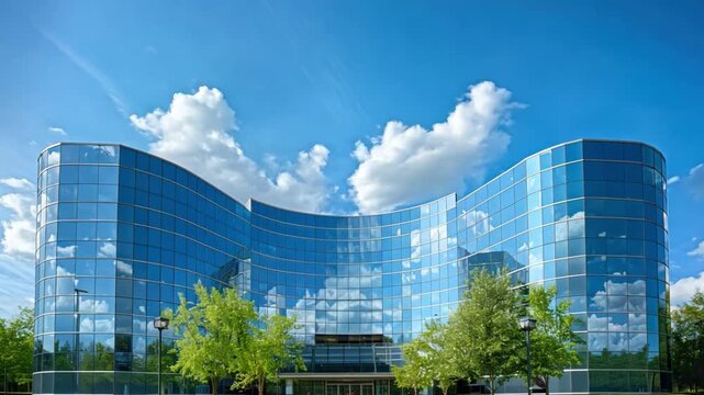 A corporate headquarters building, representing corporate identity and branding